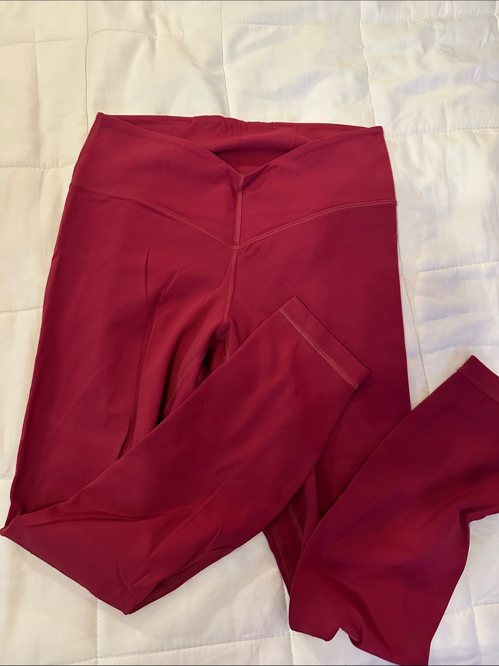 lululemon athletica Deep Red align V waist Leggings